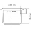 CREUSET D'ETAMAGE VERSION TITANE 50X50MM POUR BAIN FX301B