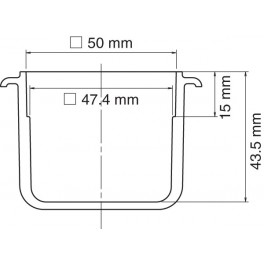 BAC D'ETAMAGE VERSION LONGUE DUREE 50X50MM POUR BAIN FX301B