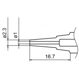 BUSE TYPE N LONGUE D.1.0MM POUR FM2024