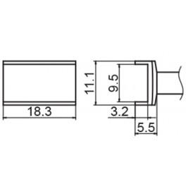 PANNE TUNNEL 9.5 X 18.3 POUR FM203/FX951/FM2027/FM2028