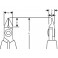 PINCE COUPANTE DIAGONALE TÊTE POINTUE ET EFFILEE ANTISTATIQUE AVEC CHANFREIN
