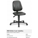 CHAISE ESD UNITEC 2 SUR ROULETTES REVÊTEMENT ESD