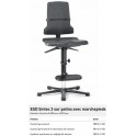 CHAISE ESD SINTEC PATINS + MP CONTACT PERM. + INCL. ASSISE GRISE