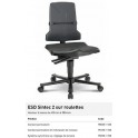 CHAISE ESD SINTEC 2 SUR ROULETTES CONTACT PERMANENT INCLINAISON D'ASSISE 